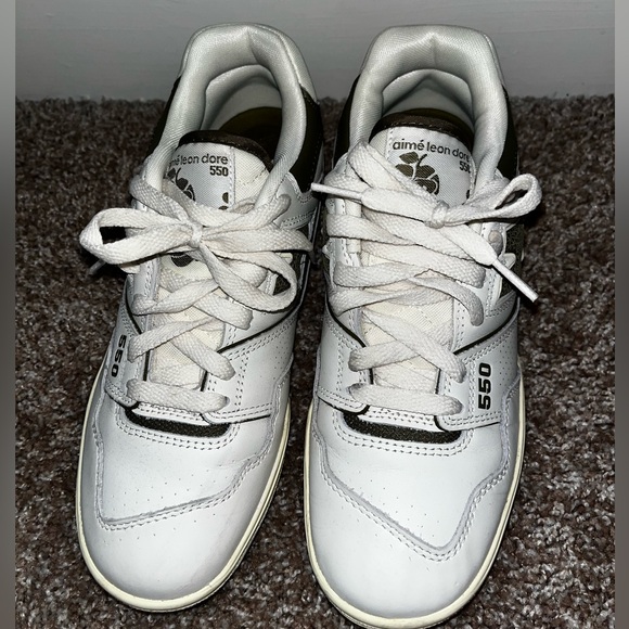 New Balance 550 x Aime Leon Dore size 7 olive - used - Picture 2 of 5